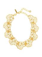Oscar De La Renta Coral Branch Collar Necklace