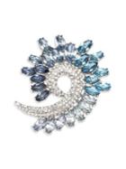 Anne Klein Embellished Spiral Brooch