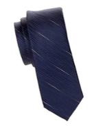 Black Brown Contrast Striped Tie