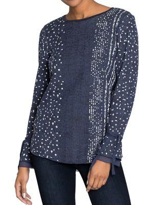 Nic+zoe Multi-dot Blouse