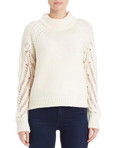French Connection Open-knit Mockneck Sweater
