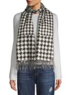 Lord & Taylor Houndstooth Wrap Scarf
