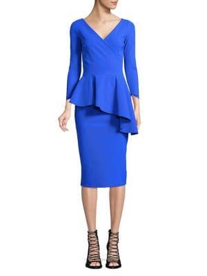 Chiara Boni La Petite Robe Ruffled Peplum Dress