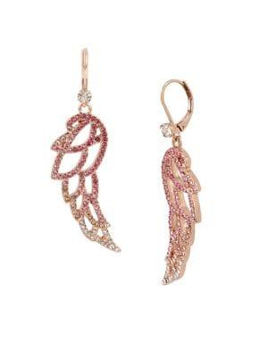 Betsey Johnson Angel Wings Drop Earrings