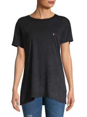 Suburban Riot Heart Embroidered Crewneck Tee