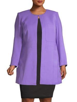 Tahari Arthur S. Levine Plus Classic Open Topper