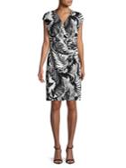 Tommy Bahama Floral And Leaf Wrap Dress