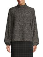 Lord & Taylor Balloon-sleeve Textured Sweater