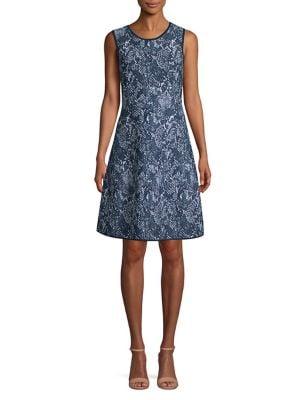 Michael Michael Kors Snakeskin-print A-line Dress