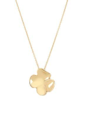 Robert Lee Morris Soho Goldtone Sculptural Floral Necklace