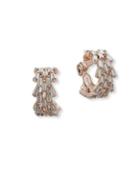 Anne Klein Crystal Huggie Earrings