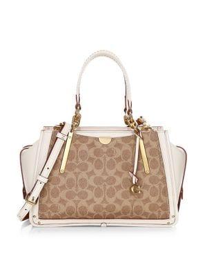 Coach Dreamer Signature Canvas Top Handle Bag