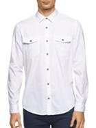 Calvin Klein Jeans Dobby Cotton Casual Button-down Shirt