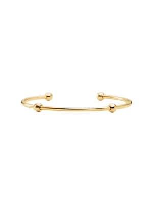 Michael Kors Custom Kors 14k Goldplated Charm Cuff Bracelet
