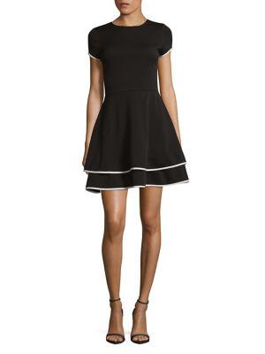 Design Lab Lord & Taylor Tiered Teacup Dress