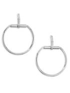 Roberto Coin Classica Parisienne Diamond And 18k White Gold Earrings