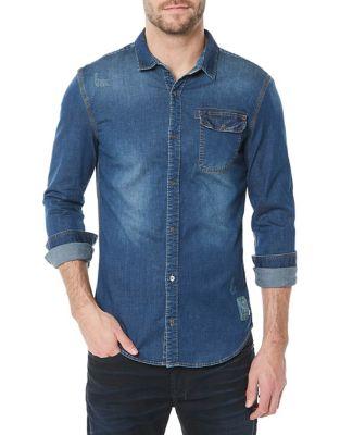 Buffalo David Bitton Somtelx Denim Button-down Shirt