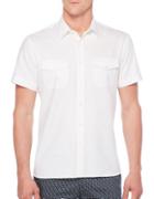 Perry Ellis Oxford Solid Cotton Shirt