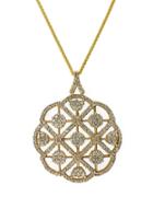 Effy Diamond And 14k Yellow Gold Pendant Necklace, 2.08 Tcw
