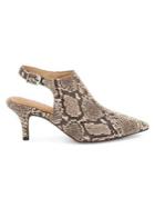Corso Como Dionna Snakeskin-print Leather Pumps