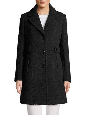 Gallery Petite Wool-blend Topper Coat
