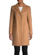 Lauren Ralph Lauren Wool-blend Three-button Coat