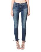 Nicole Miller Washed High-rise Jeans
