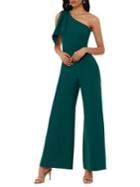 Betsy & Adam Wide-leg One-shoulder Jumpsuit