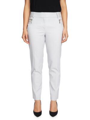 Chaus Graceful Blooms Zip-pocket Ankle Pants