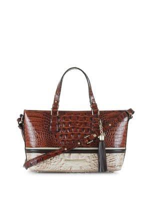 Brahmin Mini Eastwood Asher Leather Satchel