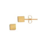 Lord & Taylor 14k Gold Block Stud Earrings