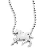 Alex Woo Sterling Silver Horse Icon Necklace