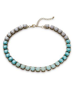 Design Lab Lord & Taylor Faceted Crystal Collar Necklace