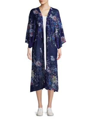 Steve Madden Floral Open Front Kimono