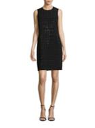 Calvin Klein Sleeveless Dotted Sparkle Shift Dress