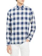 Calvin Klein Jeans Guaze Checkered Cotton Button-down Shirt