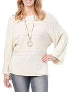 Democracy Cable Knit Dolman Sweater