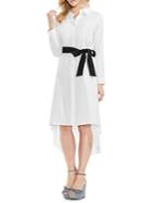 Vince Camuto Belted Button-front Shirt Dress