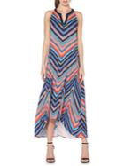 Laundry By Shelli Segal Printed Hi-lo Midi Dress