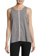 Nautica Lace-trimmed Tank Top