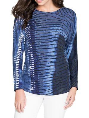 Nic+zoe Plus New Leaf Printed Top