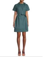 Weekend Max Mara Smocked Neck Tie Dress