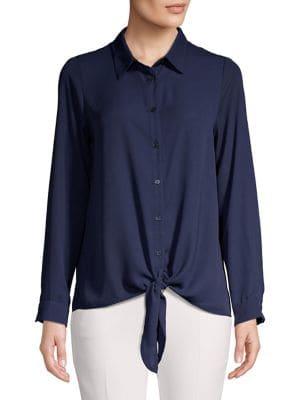 Pleione High-low Button-down Shirt
