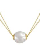 Majorica 18k Gold Vermeil & Pearl Double Strand Necklace