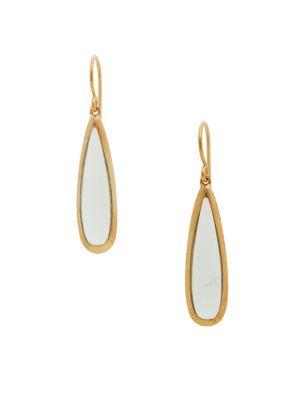Sole Society Oval Drop Earrings