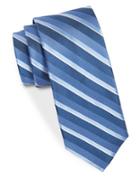 Black Brown Narrow Striped Tie
