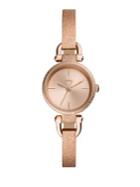 Fossil Georgia Mini Three-hand Stainless Steel Bracelet Watch