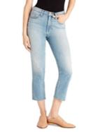 Ella Moss High-waist Straight-fit Cropped Jeans