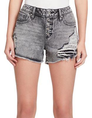 Jessica Simpson Ranger Distressed Denim Shorts