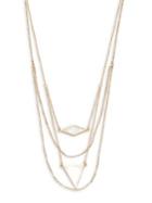 Design Lab Lord & Taylor Geometric Layer Necklace